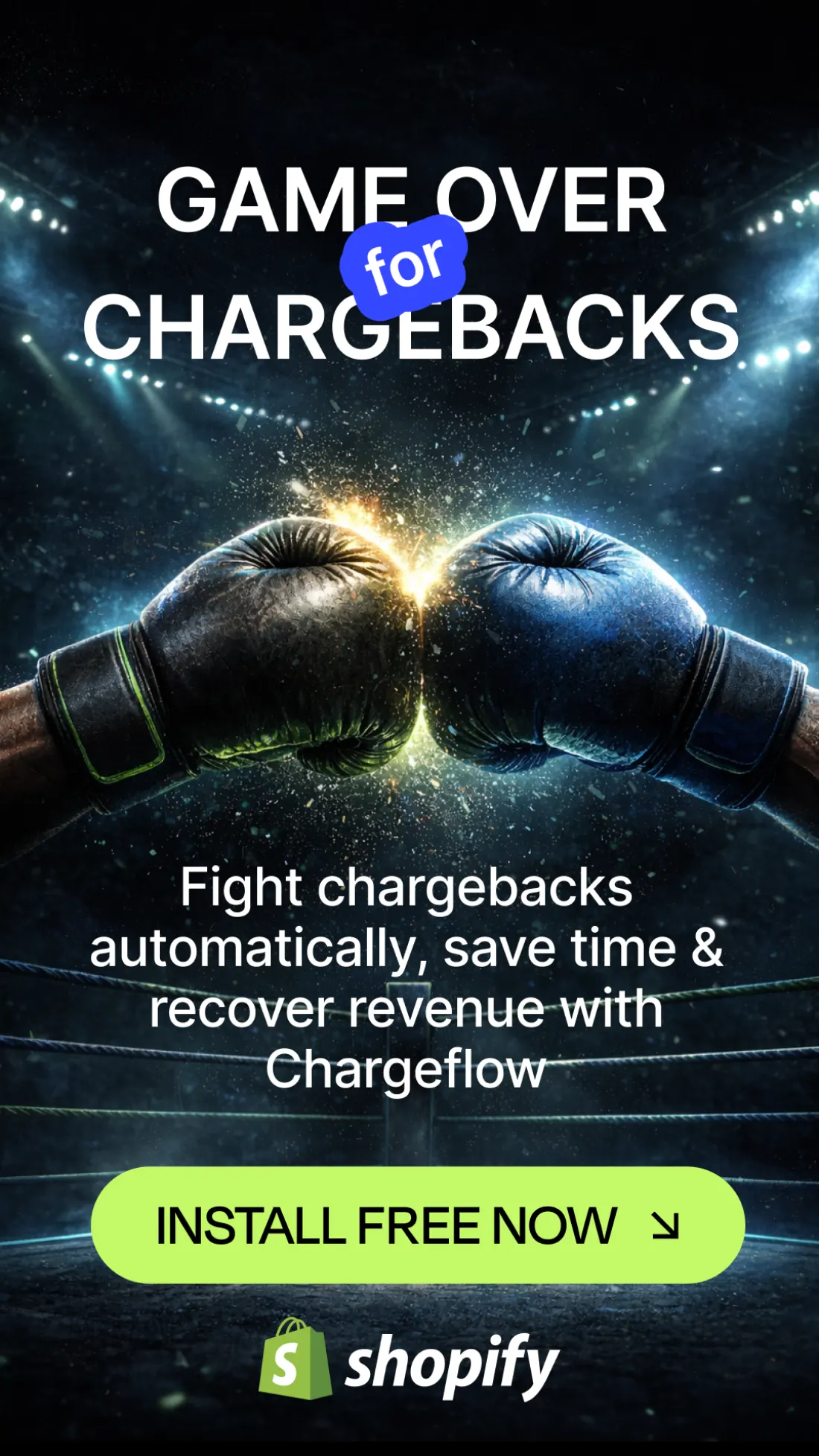 Chargeflow ad creative by DemandBox