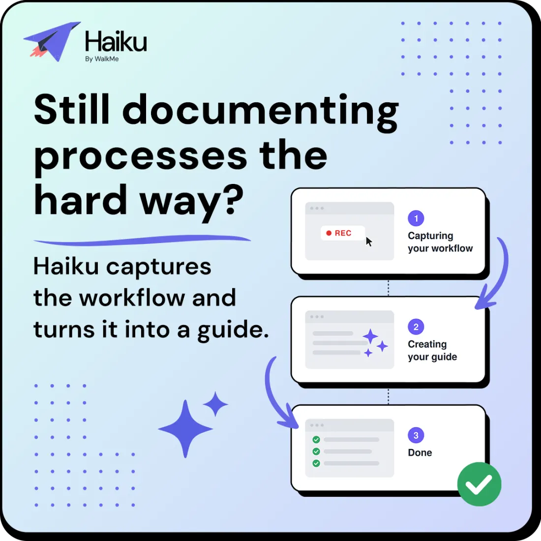 Haiku by WalkMe ad creative by DemandBox