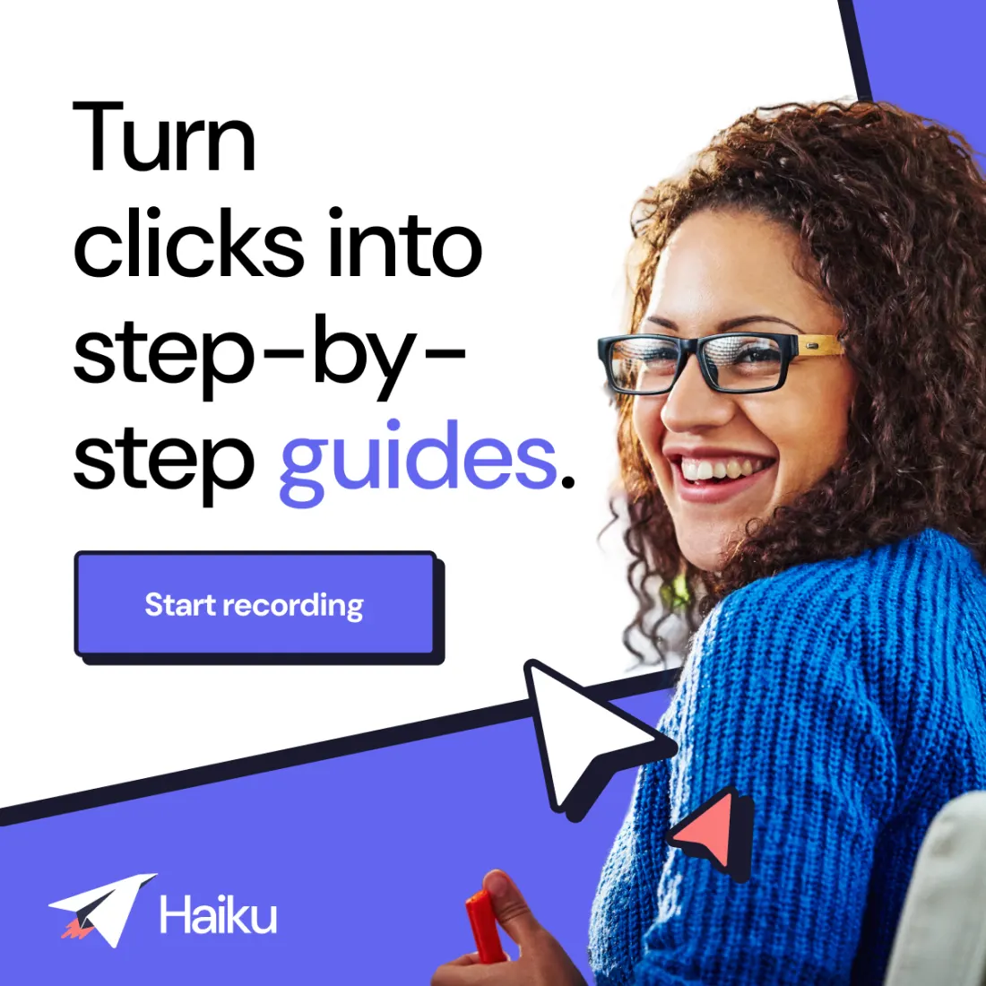 Haiku by WalkMe ad creative by DemandBox