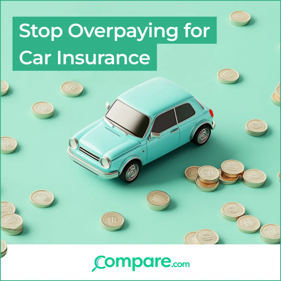 Insurify / Compare.com static display banner ad produced by DemandBox